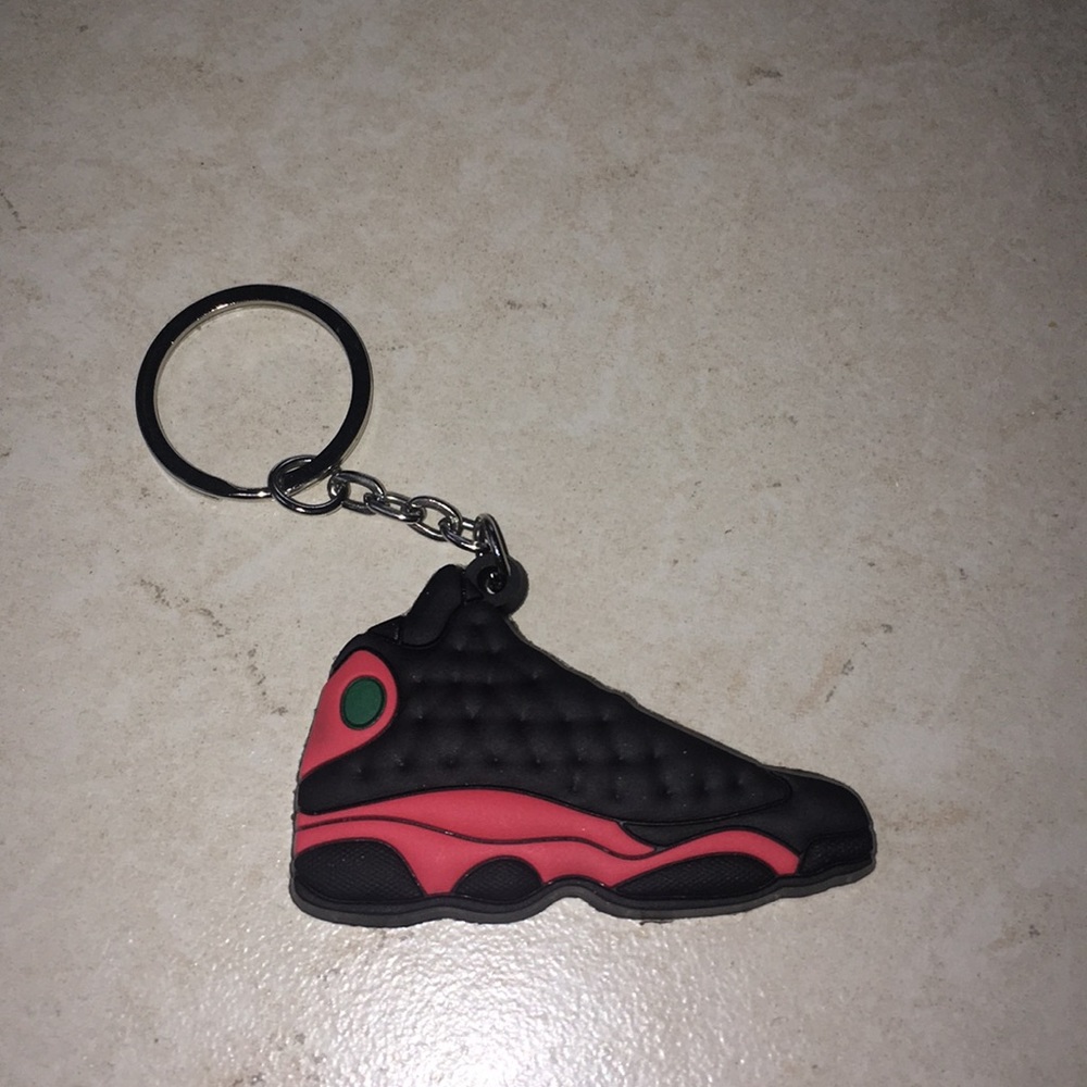 jordan 13 “bred” keychain